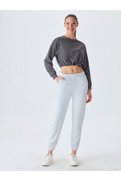 Ltb Γκρι φούτερ με ελαστική μέση