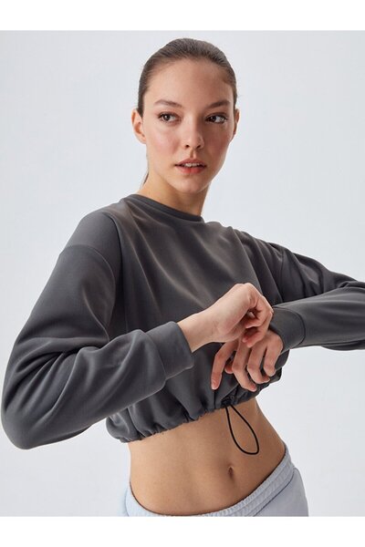 Ltb Γκρι φούτερ με ελαστική μέση