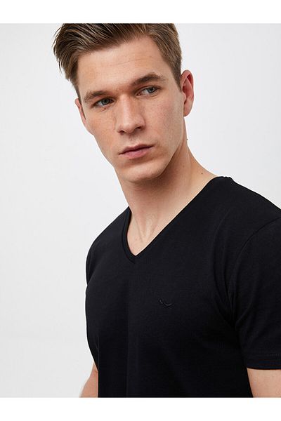 Ltb V-neck Black T-shirt