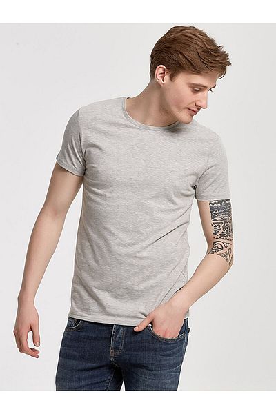 Ltb Crew Neck Gray T-shirt