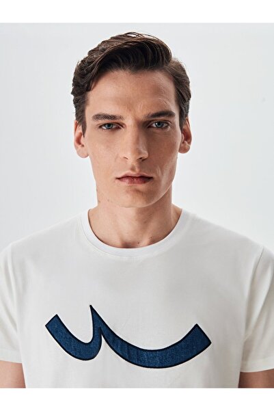 Ltb Crew Neck Logo Κρεμ μπλουζάκι