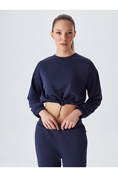 Ltb Μπλε φούτερ με ελαστική μέση