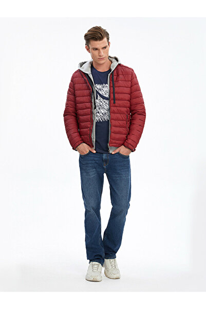Ltb Puffy Short Red Jacket