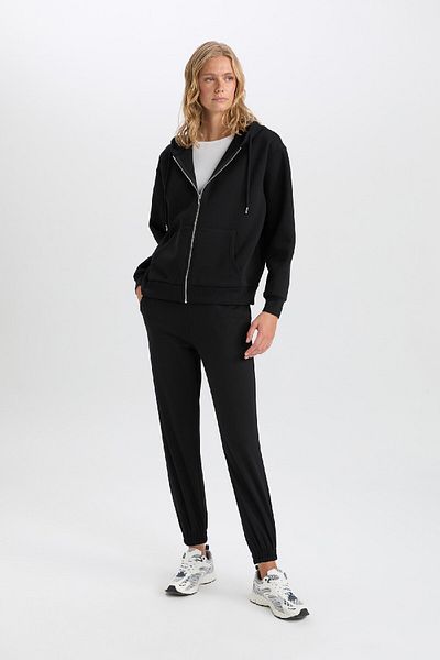 DeFacto Ψηλόμεσο ελαστικό Jogger Sweatpants - Τσέπες, ίσια κοπή U3491az24au