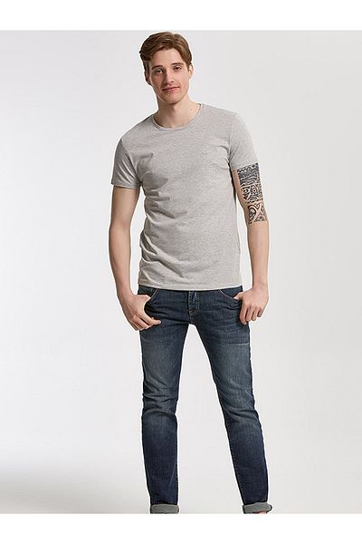 Ltb Crew Neck Gray T-shirt