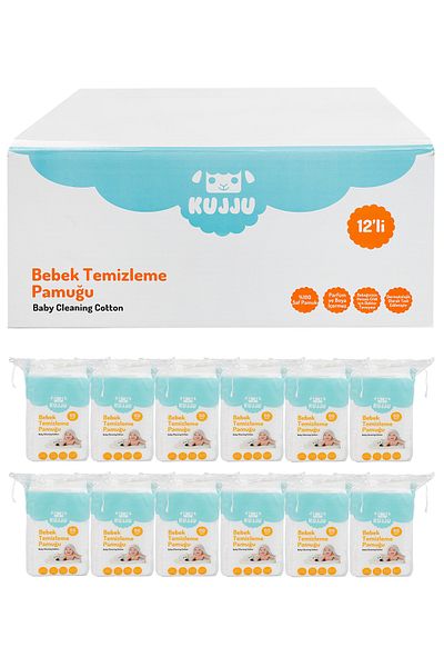 Kujju Baby Cleaning Cotton 12x60 Pieces