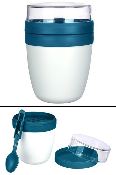 LEON LİFE Leon Life Vip - Fruit Yogurt Container, Jar and Muesli Granola, Picnic Work Snack
