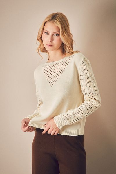 Fulla Moda Openwork Knitwear Sweater
