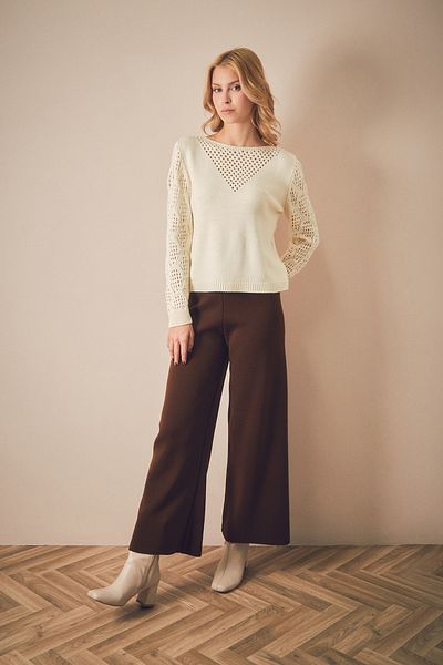 Fulla Moda Openwork Knitwear Sweater