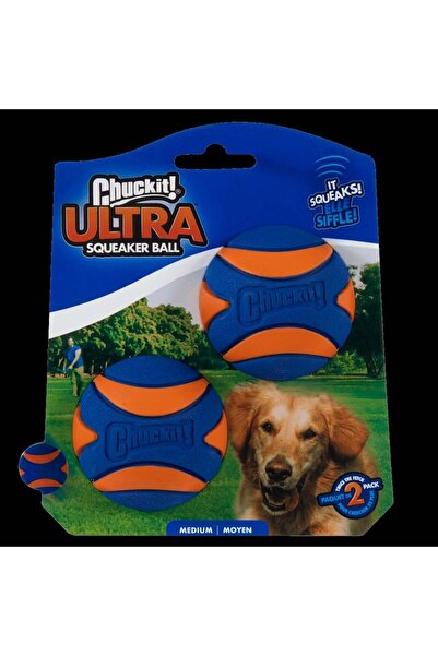 Chuckit ! كرة لعب للكلاب من ألترا سكويكر مع صوت (حجم متوسط)