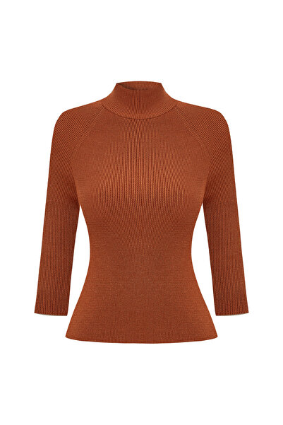 Mudo Stand Collar Short Sleeve Sweater