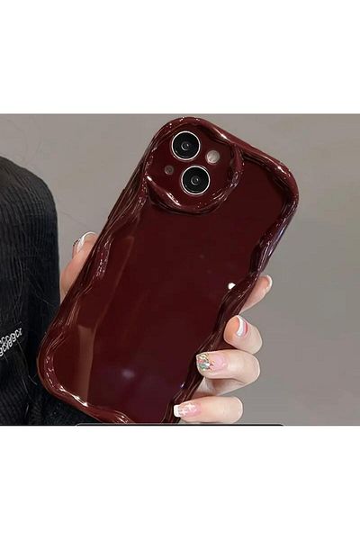 Burroe Atalier iPhone 13 Burgundy Shell Soft Silicone Phone Case