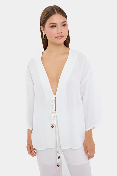 Hiccup Deep V-Neck Tracksuit Set with Rope Detail