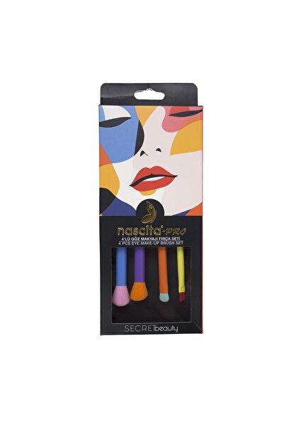 nascita Secret Beauty 4-комплект пензликів для макіяжу очей - 134