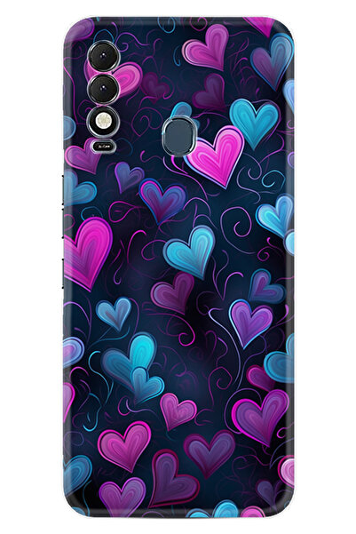TECNO Spark 8T Kılıf Boutique Baskılı Resimli Mavi Kalp Pcode -082