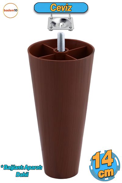 Badem10 Cu șurub (M8 FIN THREAD) Aparat inclus 14 cm (NUC) Mobilier din plastic Fotoliu Canapea Picior Picioare