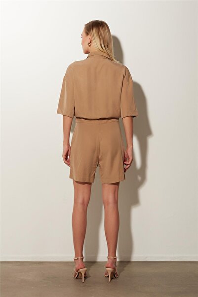 SHERIN Σορτς Camel Belted Jumpsuit