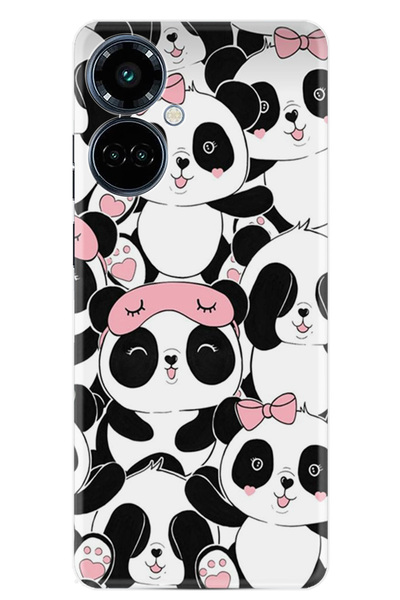 TECNO Camon 19 Pro Kılıf Boutique Baskılı Resimli Uykucu Pandalar Pcode -087