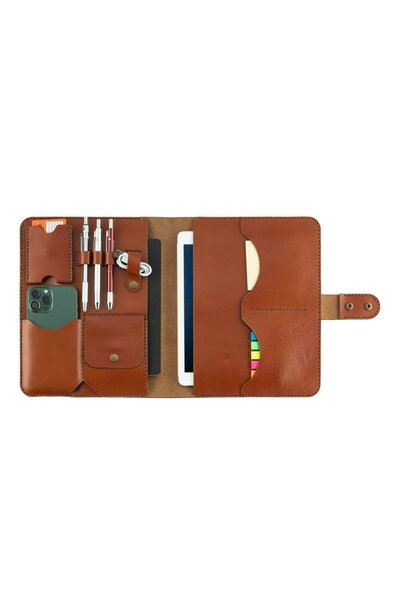twingold Isminize Özel Tiesto Deri Ipad Uyumlu Organizer