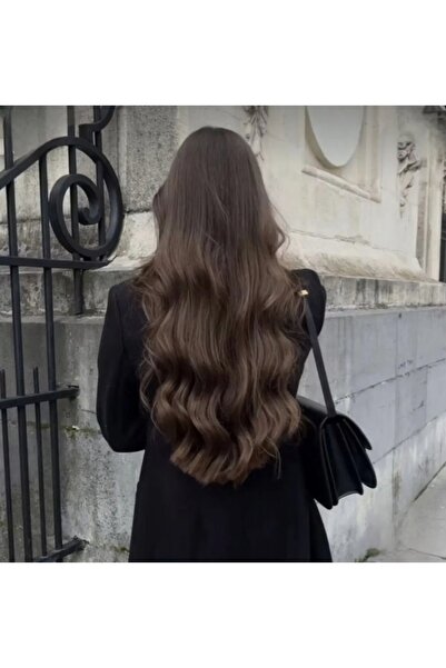 AKOLİFE Açık Kahve Dalgalı Yarımay Postiş Saç - Gerçek Saç Dokusu - Isıya Day...