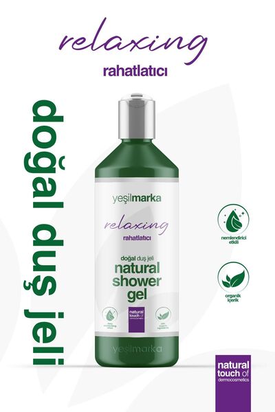 yeşilmarka Doğal Duş Jeli- Rahatlatıcı Etki - Sülfatsız, Silikonsuz Vegan, Or...