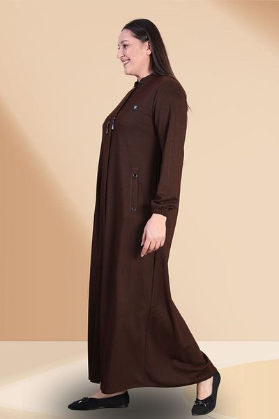 Ferace Women's Large Size Winter Coat Top Coat Full Length