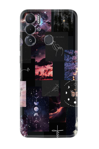 TECNO Pova Neo Kılıf Boutique Baskılı Resimli Ay Pattern Pcode -030