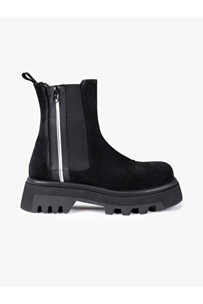 Favgi Yael Siyah Deri Kadın Bot