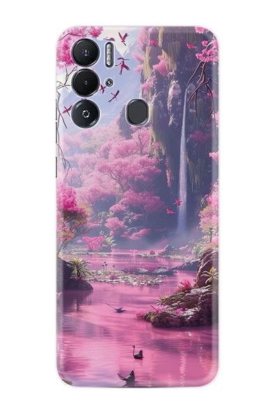 TECNO Pova Neo Kılıf Boutique Baskılı Resimli Şelale Pcode -033