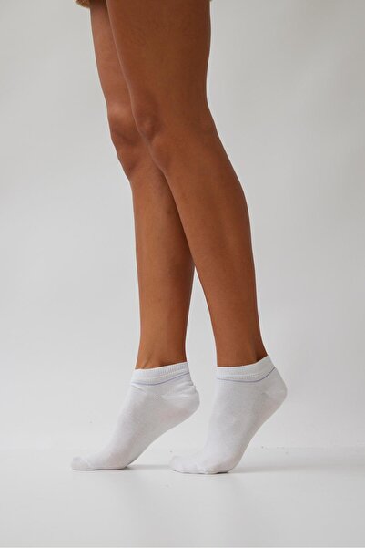 Katia&Bony Дамски кръгли чорапи с детайли, сини