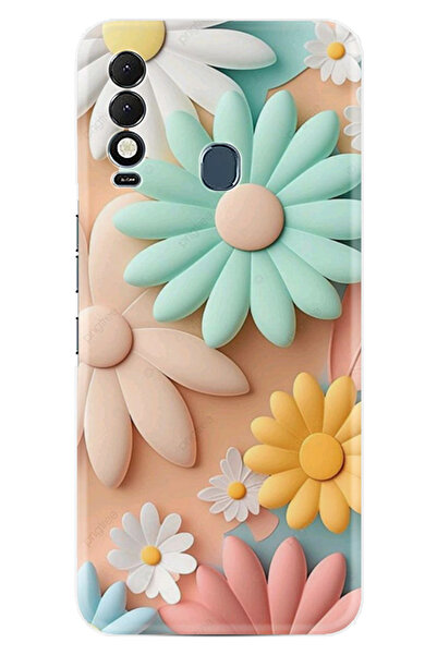 TECNO Spark 8T Kılıf Boutique Baskılı Resimli Rengarenk Çiçek Pcode -059