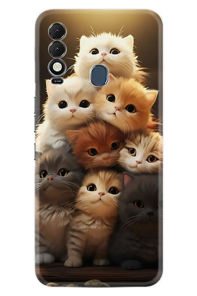 TECNO Spark 8T Kılıf Boutique Baskılı Resimli Kedicikler Pcode -027