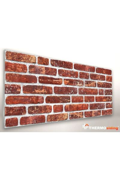 THERMOSİDİNG 10 Adet Barok Tuğla Taş Strafor Duvar Kaplama Paneli B013 50 X 1...