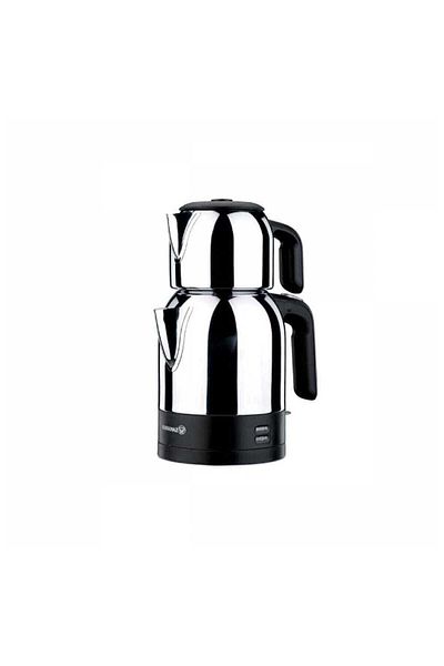 KORKMAZ A359 Demkolik Electric Tea Kettle - Black