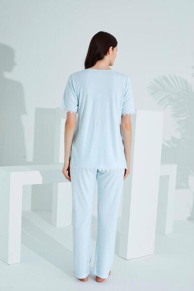 Etoile Бамбуковий комплект піжами для вагітних з мереживною обробкою 30241-30245