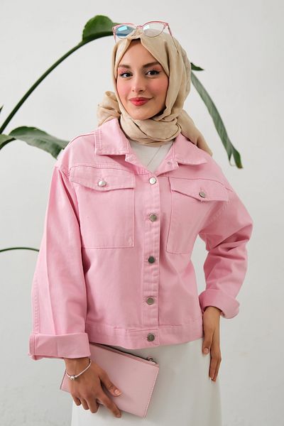 lurex moda Short Denim Jacket