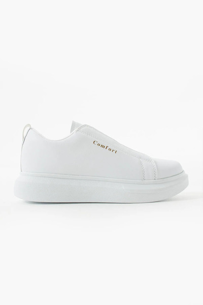 Zerenyus Υψηλής ποιότητας μοντέλο τοίχου Faux Leather Elastic Sneaker Casual Sports Shoes