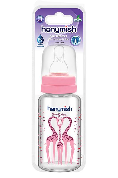 Hanymish 125 Ml Natural Glass Baby Bottle