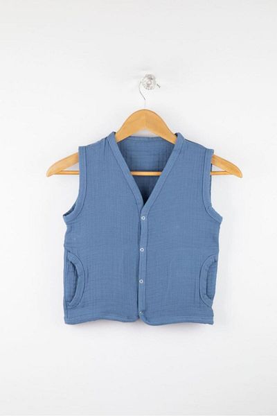 Bondilolly Baby muslin snap vest %100 cotton ü1