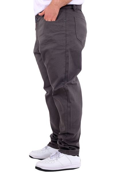 ModeXL Men's Gabardine 5 Pocket Doga Classic - Plus Size, Anthracite 22920