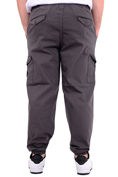 ModeXL Ανδρικό Gabardine Cargo Jogger - Plus Size, Anthracite 21927
