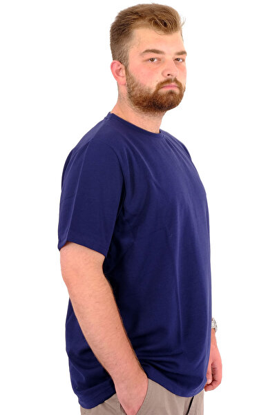 ModeXL Men's T-Shirt - Mode Xl, Crew Neck, Indigo, Large Size Interlok 23162