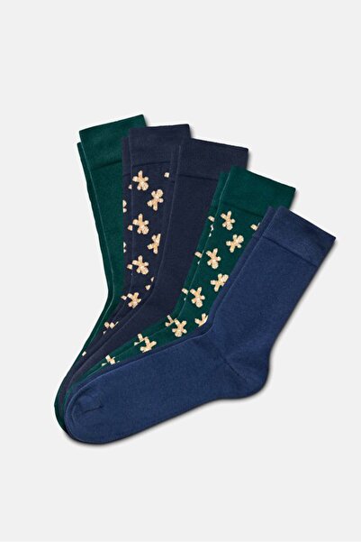 Tchibo Men 5 Pairs Graphic Print Socks, Multicolor