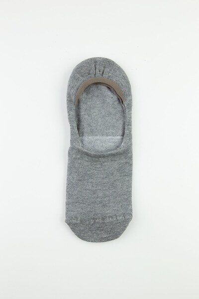 Bross 6-Piece Gray Heel Silicone Men's Ballerina Socks