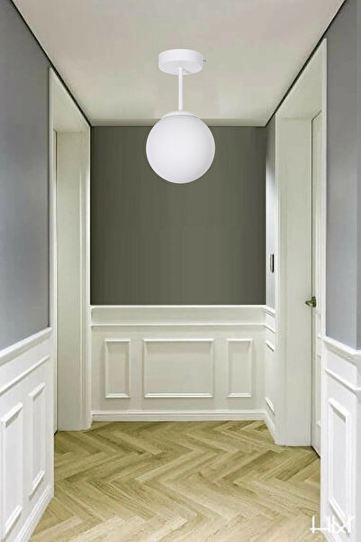 Modavize Mini Modern Salon Mutfak Yatak Odası Hol Antre Camlı Beyaz Beyaz Cam...