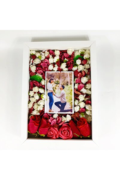 FY Memory Frame with Photo Section Rose Box Frame Flower Box 25X35