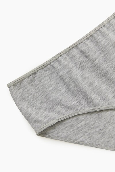 Bross Pachet de 2 chiloți din bumbac pentru femei, gri 1220