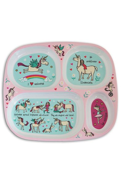 Tyrrell Katz Mini Compartment Plate for Baby // Unicorn