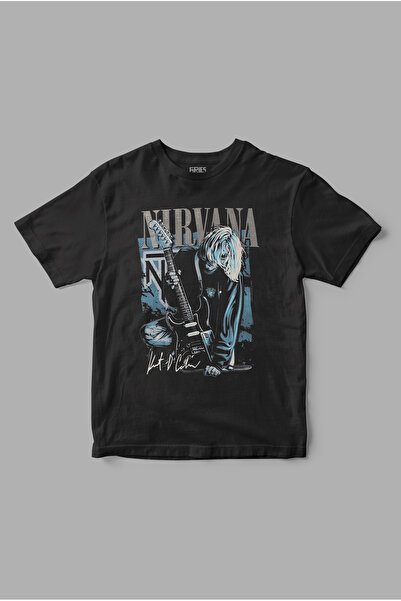 Gries تي شيرت مطبوع عليه "كيرت كوبين" من نيرفانا