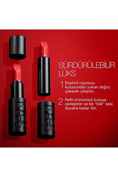 Nars EXPLICIT LIPSTICK REFILL Konforlu Kullanıma Sahip & Saten Bitişli Ruj - REFİL 3.8 GR